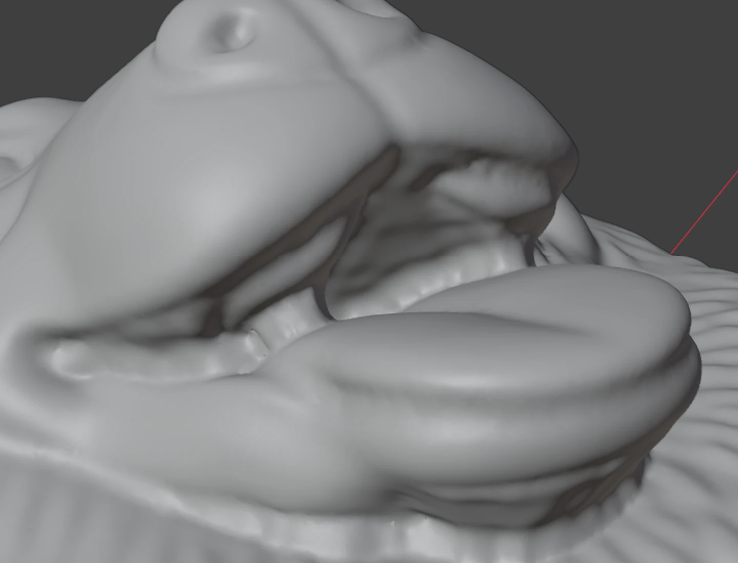 The same open mouth after OverHeal